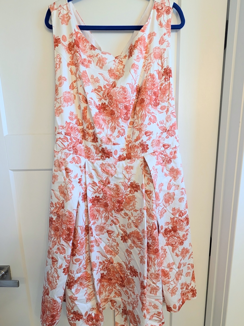 Poppy & Bloom Sleeveless Floral Fit & Flare Dress – Size 22 – NWT